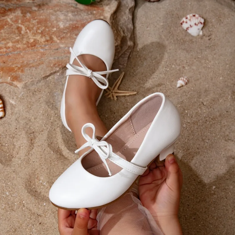 New Girl's High Heel Shoes White Bowknot Children Dress Leather Shoes Princess Lolita Non-slip Catwalk Kids Wedding Party Shoes
New Girl's High Heel Shoes White Bowknot Children Dress Leather Shoes Princess Lolita Non-slip Catwalk Kids Wedding Party Shoes