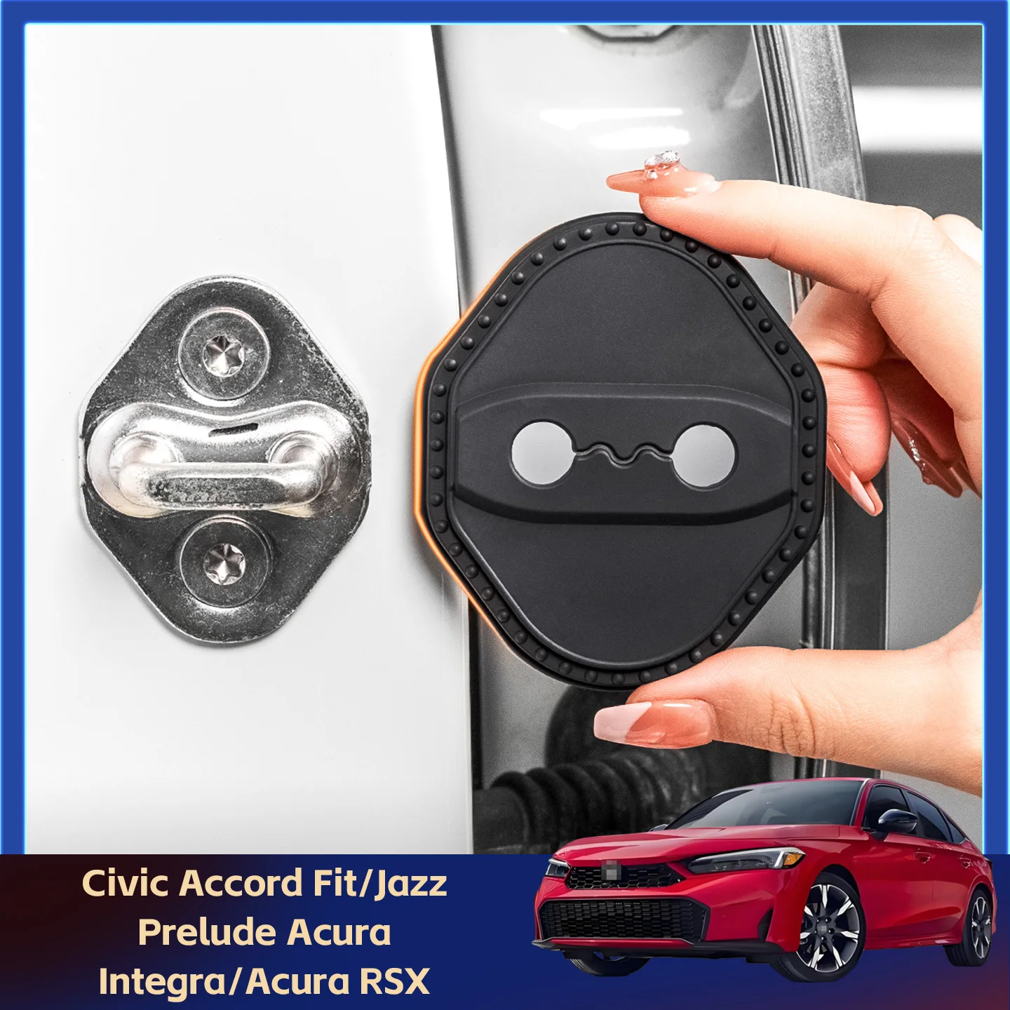 2/4Pcs Silicone Car Door Lock Cover Protective Decoration Case For Honda Civic Accord Fit/Jazz Prelude Acura Integra/Acura RSX
2/4Pcs Silicone Car Door Lock Cover Protective Decoration Case For Honda Civic Accord Fit/Jazz Prelude Acura Integra/Acura RSX