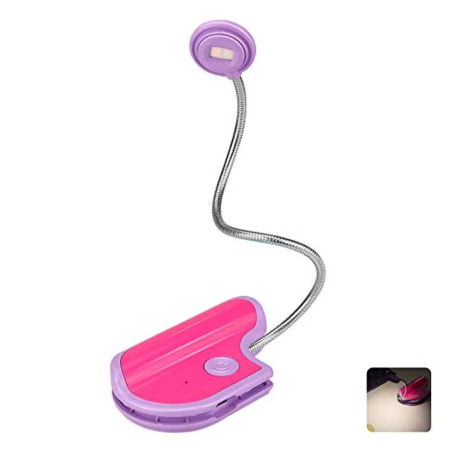 Book Reading Light for - Rechargeable, Portable LED Reading Lamp with Rotary Neck, Clip-on Light in Bed Purple
Book Reading Light for - Rechargeable, Portable LED Reading Lamp with Rotary Neck, Clip-on Light in Bed Purple