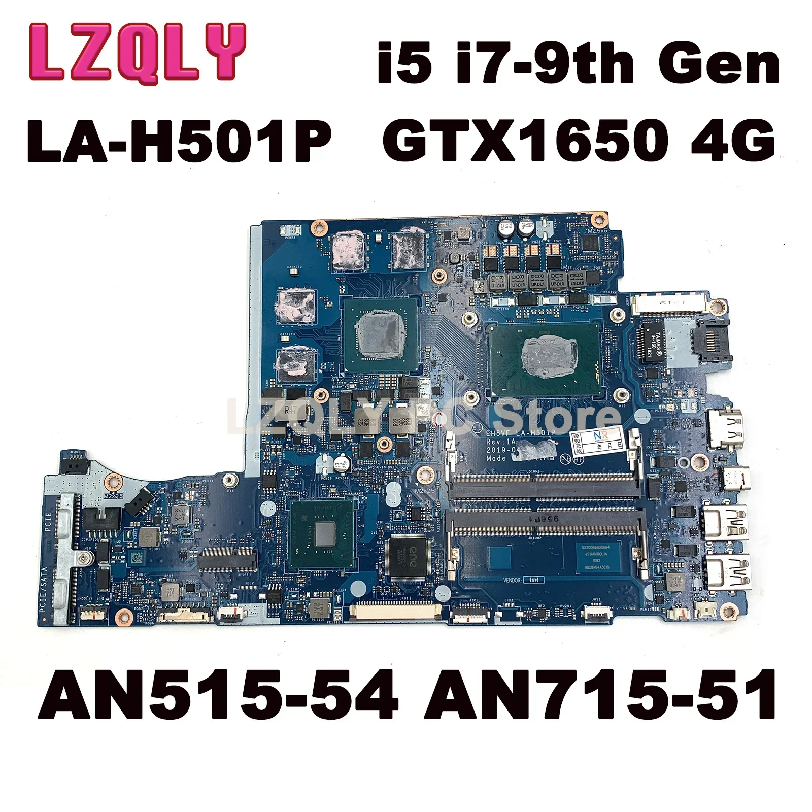 For ACER Nitro 5 AN515-54 AN715-51 Laptop Motherboard EH5VF LA-H501P with i5 i7-9th Gen CPU GTX1650 4GB GPU DDR4 Tested to work
For ACER Nitro 5 AN515-54 AN715-51 Laptop Motherboard EH5VF LA-H501P with i5 i7-9th Gen CPU GTX1650 4GB GPU DDR4 Tested to work