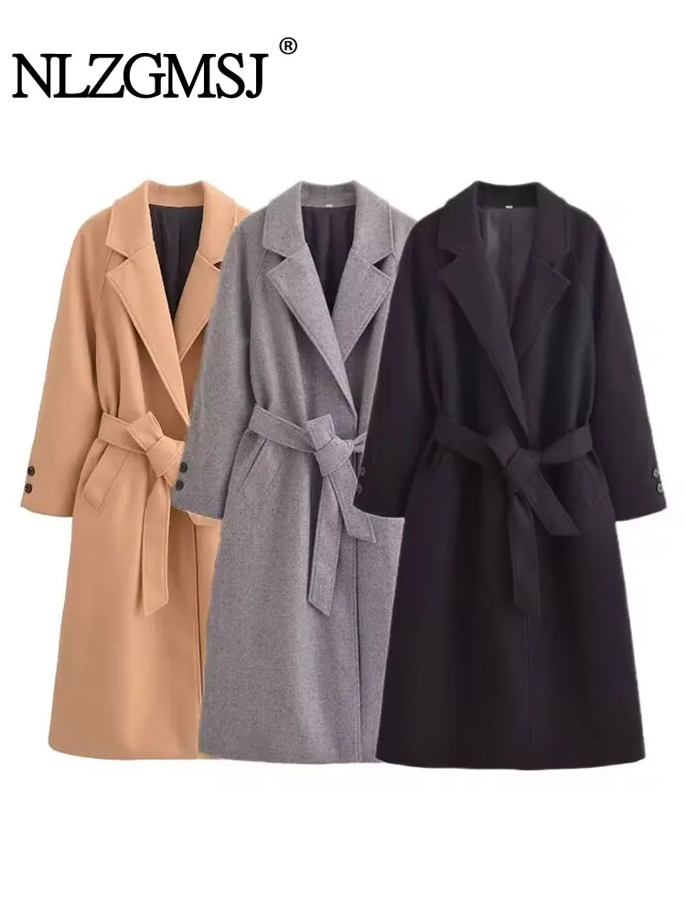 2024 Winter Belt Casual Chic Solid Women Jackets Turn-down Collar Long Sleeve Coats New Fashion Jacket Outwear
2024 Winter Belt Casual Chic Solid Women Jackets Turn-down Collar Long Sleeve Coats New Fashion Jacket Outwear