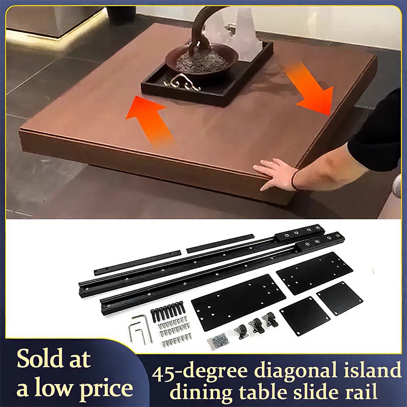 45° Angled Push Undermount Slide Rail For Kitchen Island Pull Out Table Full Extension Heavy Duty Hardware Smooth Movement
45° Angled Push Undermount Slide Rail For Kitchen Island Pull Out Table Full Extension Heavy Duty Hardware Smooth Movement
