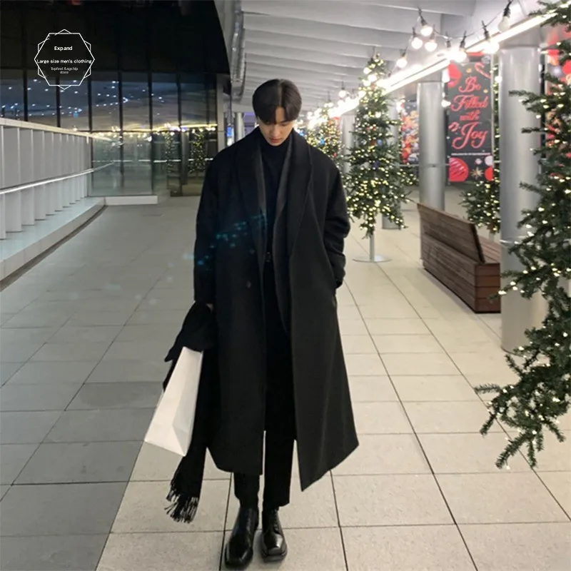 Мужское шерстяное пальто немецкого стиля, до колен, длинное, молодежное, осенне-зимняя верхняя одежда, повседневная модная одежда
Мужское шерстяное пальто немецкого стиля, до колен, длинное, молодежное, осенне-зимняя верхняя одежда, повседневная модная одежда