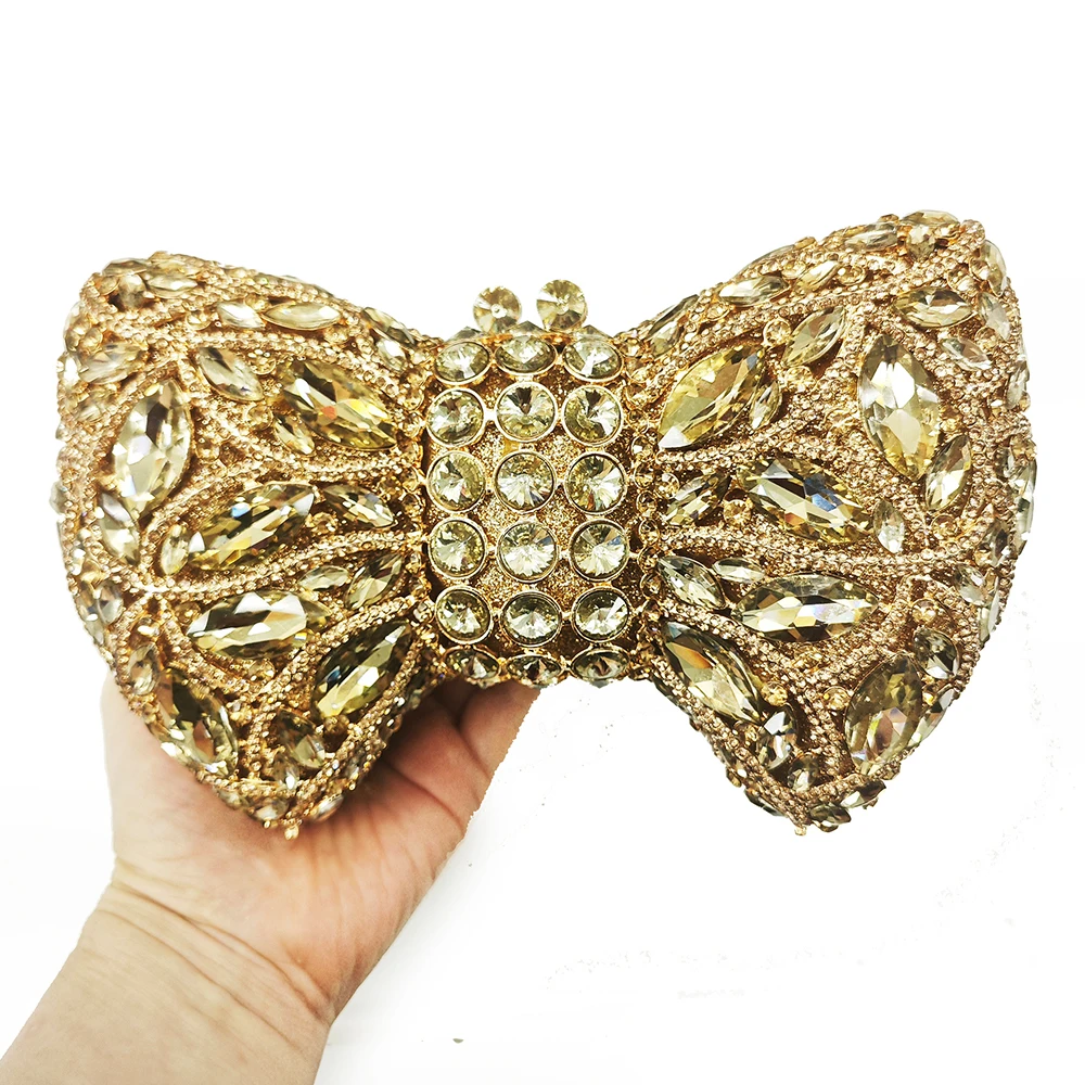 Newest Rhinestone Bow Evening Gold Clutch Purse Wedding Bridal Bag Stones Handbags Luxury Diamond Women Red Evening Cluthes
Newest Rhinestone Bow Evening Gold Clutch Purse Wedding Bridal Bag Stones Handbags Luxury Diamond Women Red Evening Cluthes