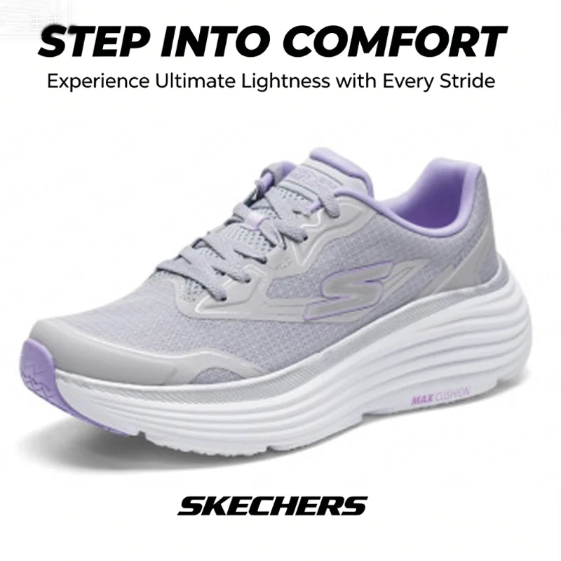 Skechers Women's Max Cushion Running Shoes, Breathable Mesh Lightweight High Rebound Casual Sneakers 129472-GYLV Gray Lavender
Skechers Women's Max Cushion Running Shoes, Breathable Mesh Lightweight High Rebound Casual Sneakers 129472-GYLV Gray Lavender