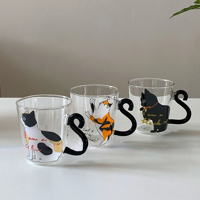 Japanese Cute Cat with Glass Cup Breakfast Milk Tea Coffee Heat Resistant Water Shot
Japanese Cute Cat with Glass Cup Breakfast Milk Tea Coffee Heat Resistant Water Shot