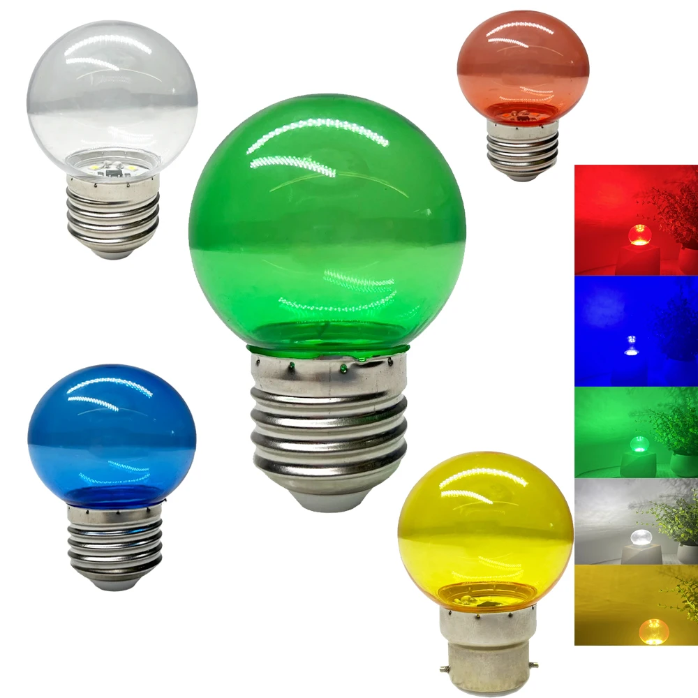 Led Bulb Colorful Translucent Lamp Bomlillas E27 B22 Led Light Lampada Ampoule 2W AC110V 230V Flashlight Bulbs Home Decor
Led Bulb Colorful Translucent Lamp Bomlillas E27 B22 Led Light Lampada Ampoule 2W AC110V 230V Flashlight Bulbs Home Decor