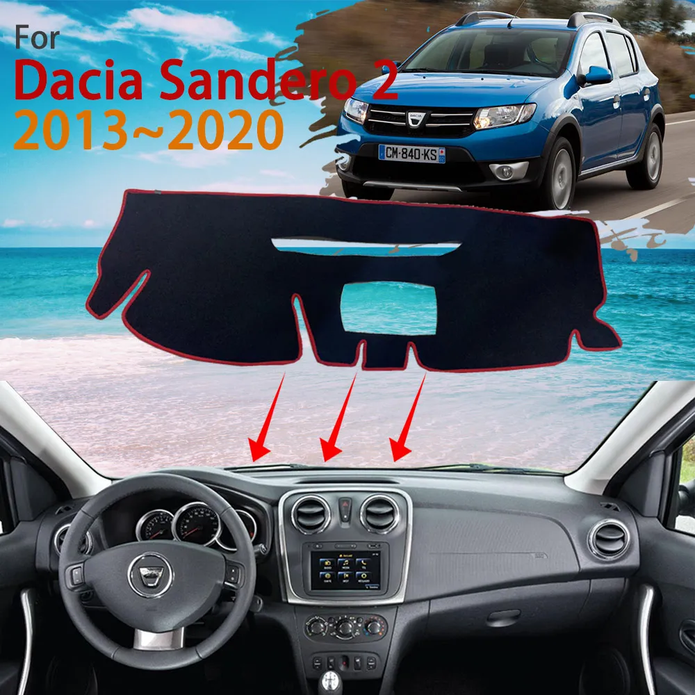 Dashboard for Renault Dacia Sandero Stepway 2 II MK2 2013~2020 Anti-Slip Dast Mat Rug Cover Protect Carpet Pad Car Accessories
Dashboard for Renault Dacia Sandero Stepway 2 II MK2 2013~2020 Anti-Slip Dast Mat Rug Cover Protect Carpet Pad Car Accessories