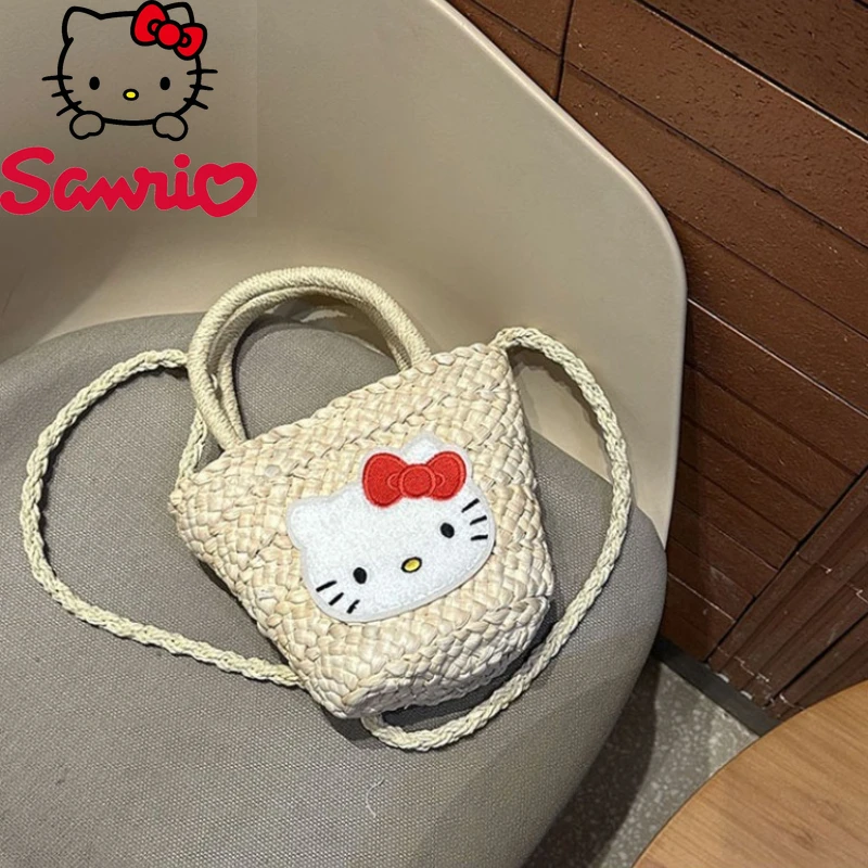 Hello Kitty 2026 New Straw Woven Bag Fashion High Quality Women's Handbag Cartoon Versatile Multi Functional Mobile Storage Bag
Hello Kitty 2026 New Straw Woven Bag Fashion High Quality Women's Handbag Cartoon Versatile Multi Functional Mobile Storage Bag