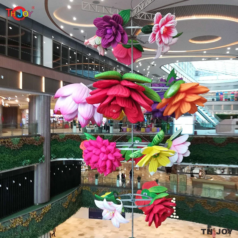 New Design 2m Giant Inflatable Flower Hanging Decorations Inflatable Flowers Model with LED Light for Ceiling Bar Events Decor
New Design 2m Giant Inflatable Flower Hanging Decorations Inflatable Flowers Model with LED Light for Ceiling Bar Events Decor