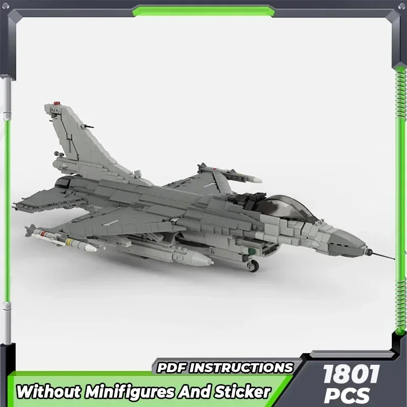 Moc Building Bricks Military Model F-16C Black Falcon Fighter Technology Modular Block Gifts Toys For Children DIY Sets Assembly
Moc Building Bricks Military Model F-16C Black Falcon Fighter Technology Modular Block Gifts Toys For Children DIY Sets Assembly