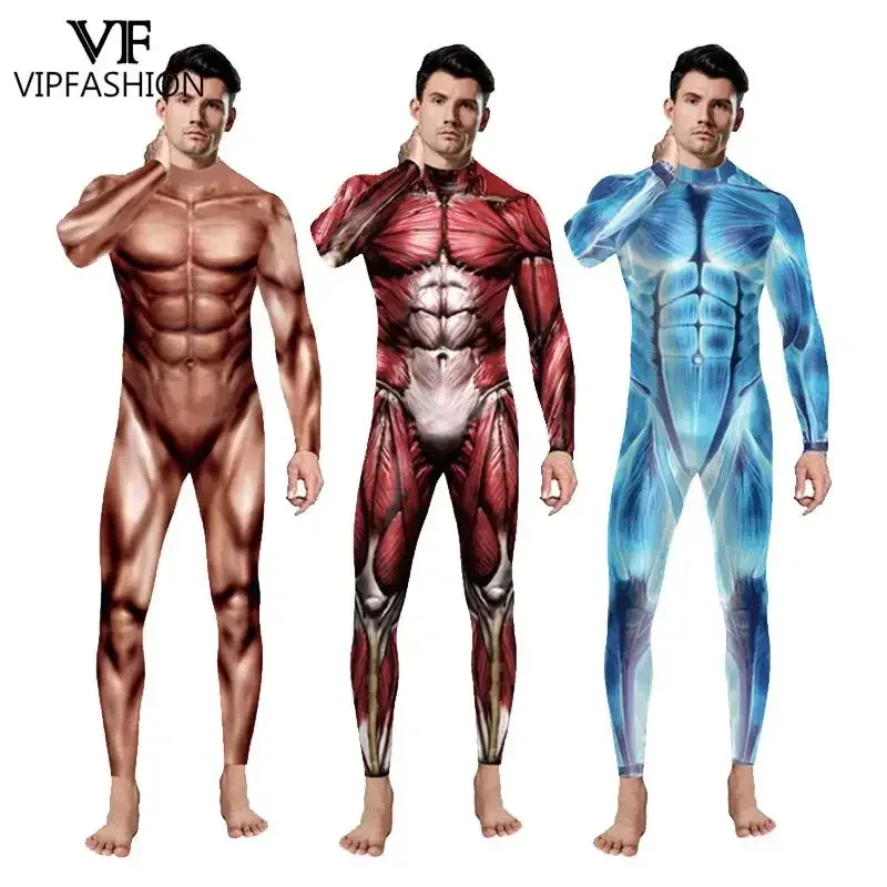 VIP fashion funny muscle 3D printing Purim festival party zentai bodysuit jumpsuits Halloween cosplay costumes for men
VIP fashion funny muscle 3D printing Purim festival party zentai bodysuit jumpsuits Halloween cosplay costumes for men