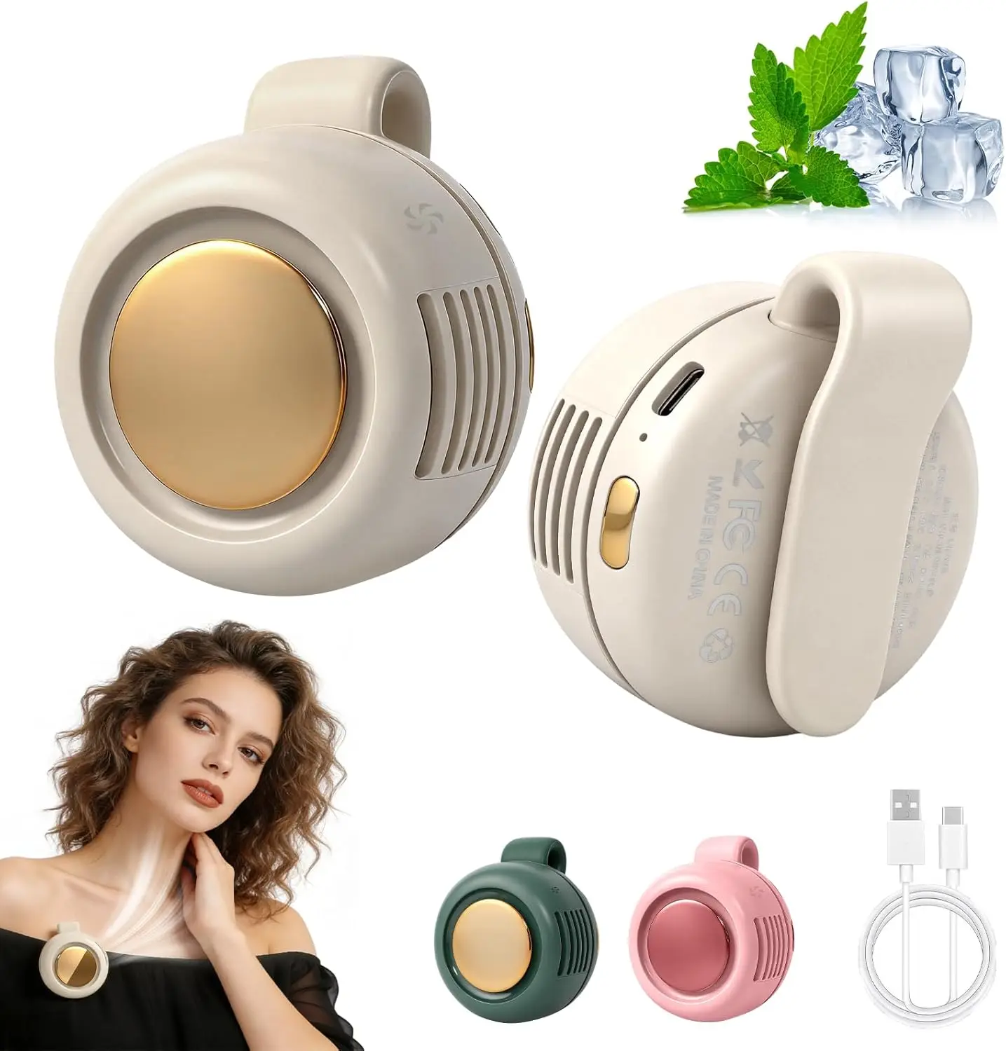 Portable Mini Clip On Fan with 3 Speeds, Bladeless Personal Cooling Fan for Shirt Waist, Hands Free for Outdoor Travel Office
Portable Mini Clip On Fan with 3 Speeds, Bladeless Personal Cooling Fan for Shirt Waist, Hands Free for Outdoor Travel Office