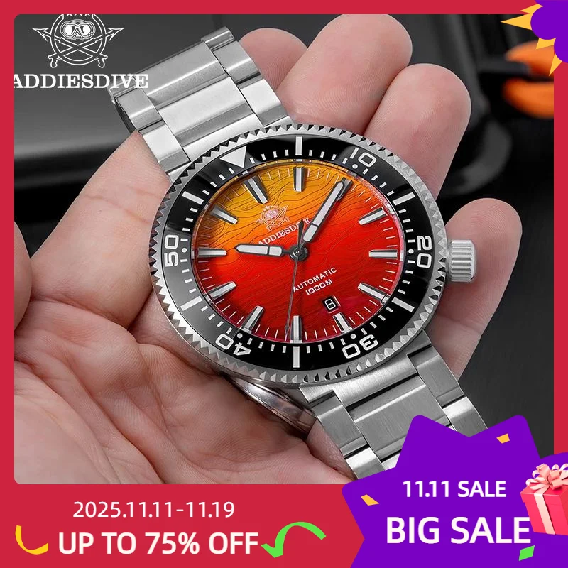 ADDIESDIVE NEW Watch For Men Sapphire Japan 8215 Gradient Automatic Mechanical Watch BGW9 Luminous Reloj Hombre Men's Wristwatch
ADDIESDIVE NEW Watch For Men Sapphire Japan 8215 Gradient Automatic Mechanical Watch BGW9 Luminous Reloj Hombre Men's Wristwatch