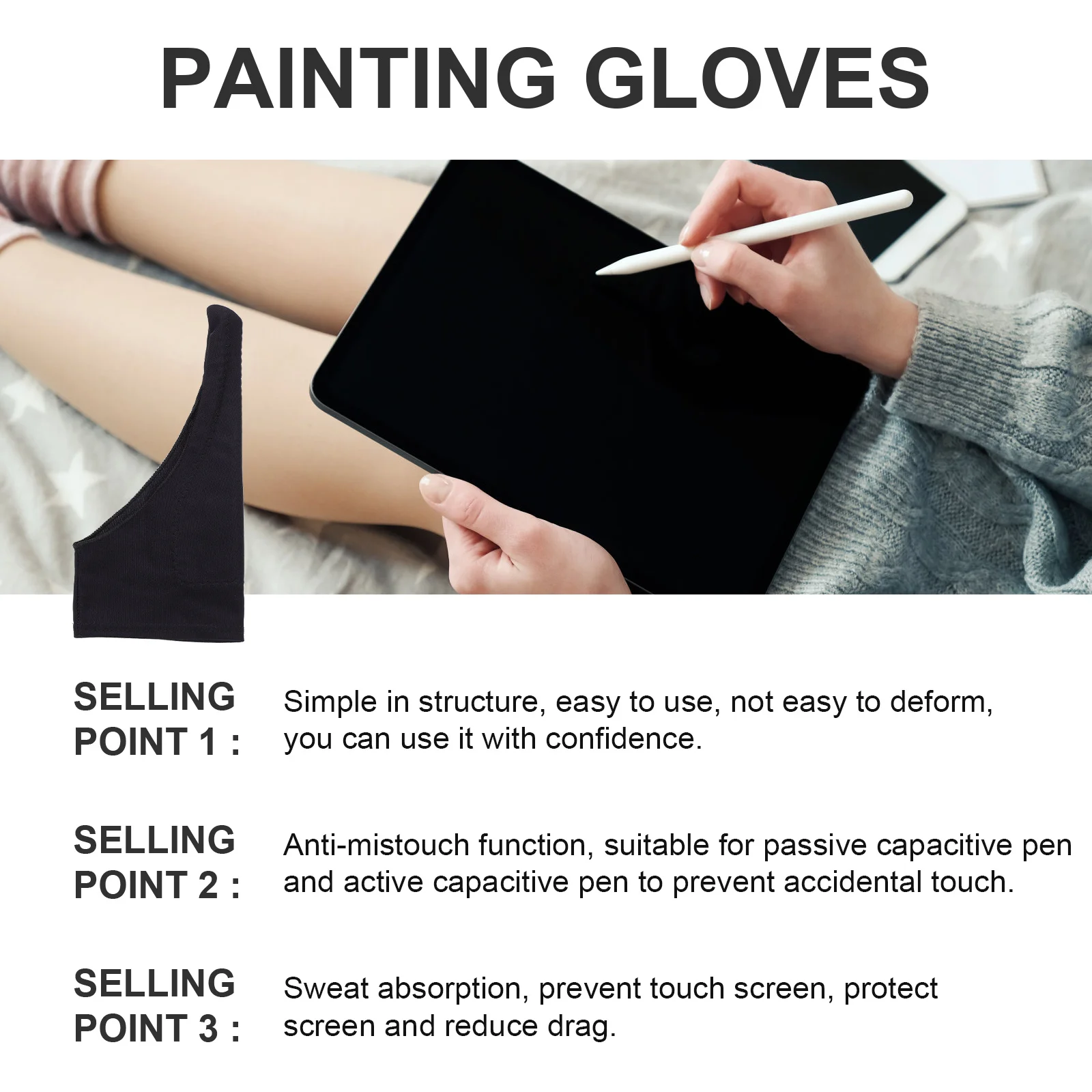 4Pcs Professional Drawing Glove S Size Anti-Deform Durable Material for Graphic Tablets Monitors Touch Pads Drawing Glove
4Pcs Professional Drawing Glove S Size Anti-Deform Durable Material for Graphic Tablets Monitors Touch Pads Drawing Glove
