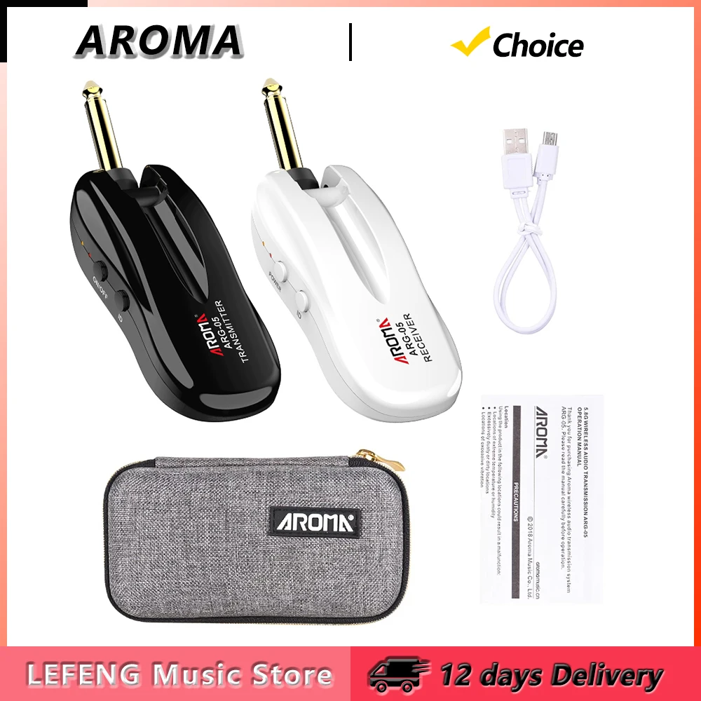 AROMA 5,8 ГГц Беспроводная гитарная система, передатчик, приемник, перезаряжаемая 4-канальная система передачи звука для гитарного басового усилителя
AROMA 5,8 ГГц Беспроводная гитарная система, передатчик, приемник, перезаряжаемая 4-канальная система передачи звука для гитарного басового усилителя