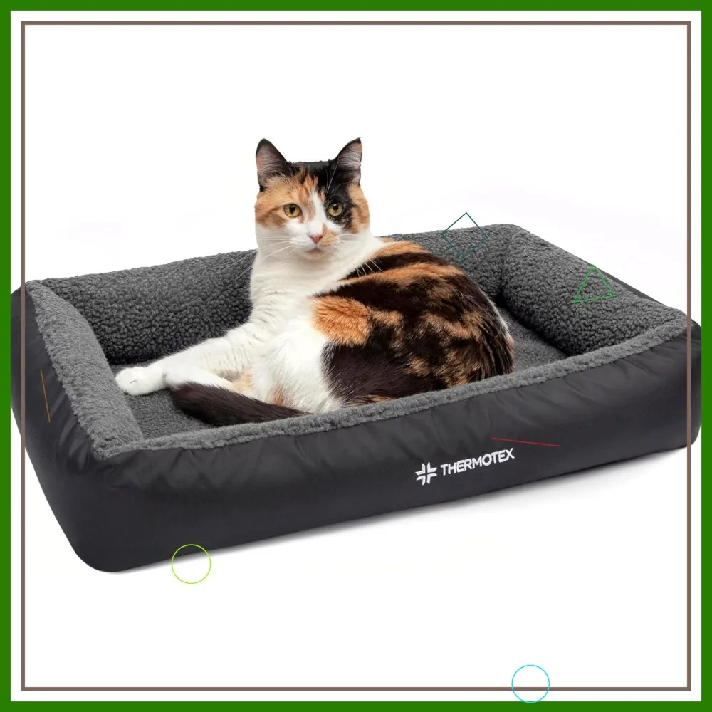 Far Infrared Heated Pet Bed - Pain Relief & Arthritis Support for Elderly Cats & Dogs - Therapeutic Heat Pad, Machine Washable
Far Infrared Heated Pet Bed - Pain Relief & Arthritis Support for Elderly Cats & Dogs - Therapeutic Heat Pad, Machine Washable