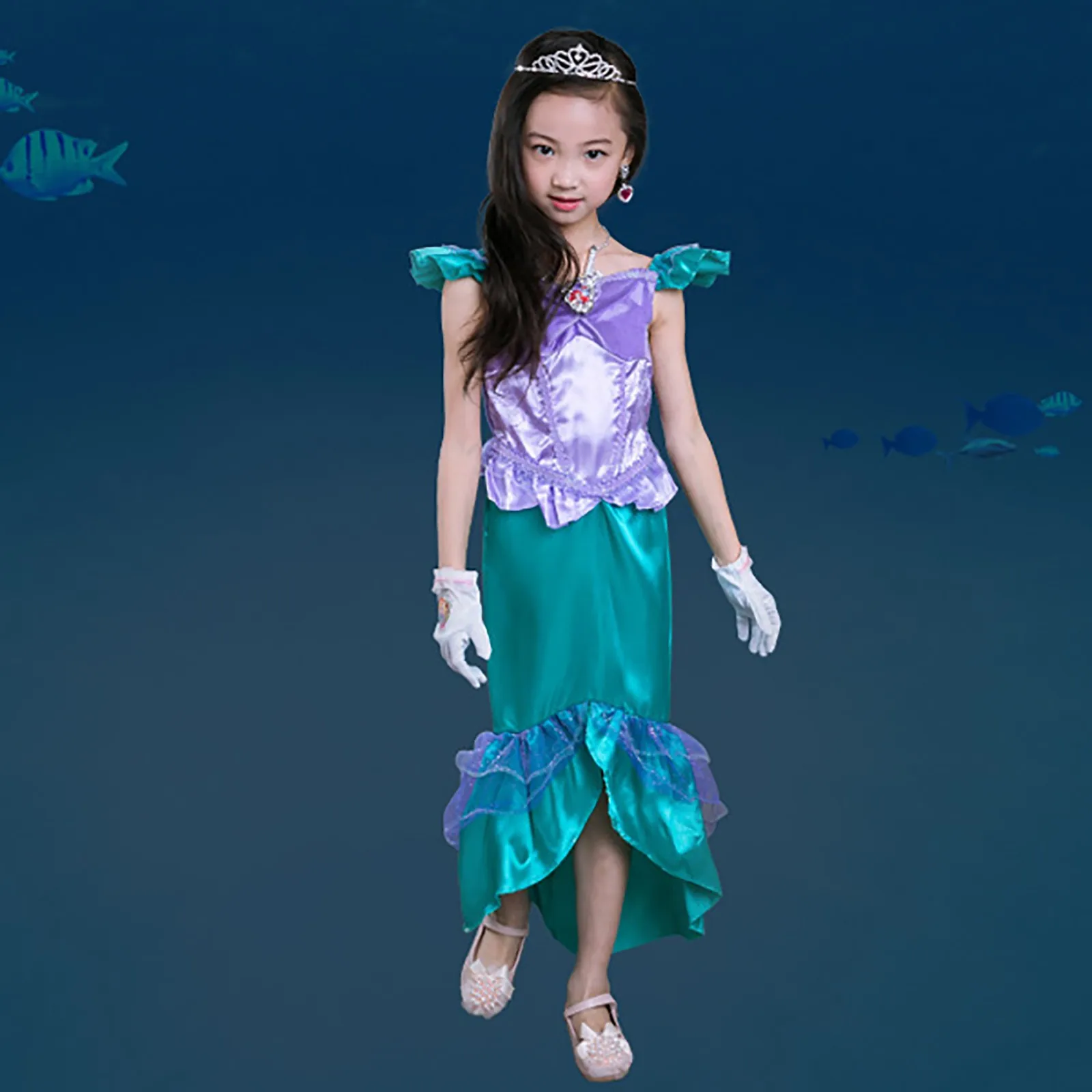 Children's Masquerade Performance Costume Mermaid Dress Children's Makeup Performance Dress Clothes Medieval Cosplay Accessories
Children's Masquerade Performance Costume Mermaid Dress Children's Makeup Performance Dress Clothes Medieval Cosplay Accessories