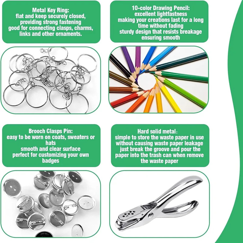 New!!Shrinking Plastic Sheets Kit Contains Shrinking Film Art Papers, Colored Pencils,Keychains For Craft & Art Supplies
New!!Shrinking Plastic Sheets Kit Contains Shrinking Film Art Papers, Colored Pencils,Keychains For Craft & Art Supplies