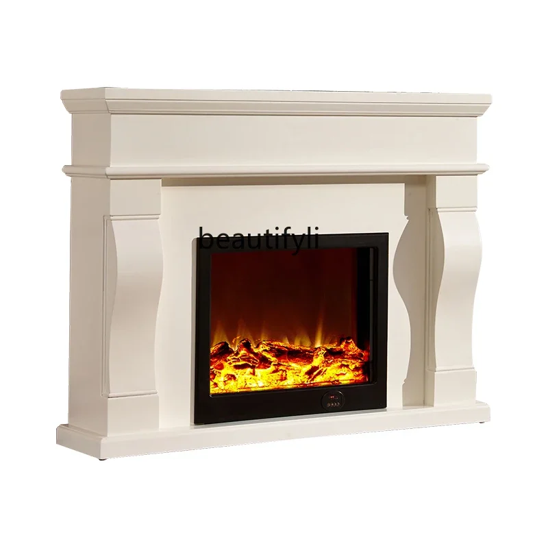 American mantel electric fireplace simulation heater household simple European decorative cabinet
American mantel electric fireplace simulation heater household simple European decorative cabinet