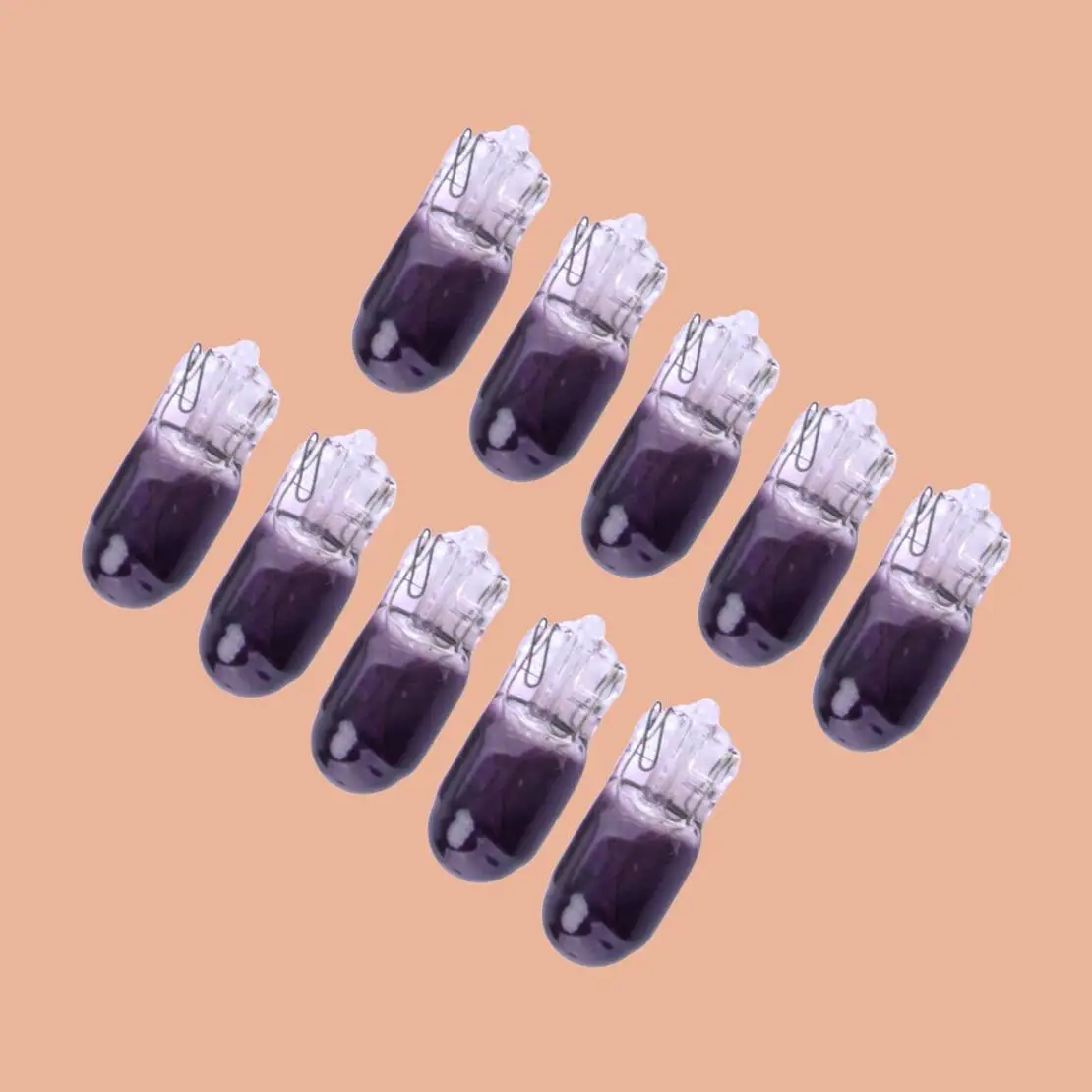 Universal 50Pcs 12V 5W Purple Car Wedge Halogen Clear Glass Instrument Dash Light Lamp Bulb Bulbs T10 194 168
Universal 50Pcs 12V 5W Purple Car Wedge Halogen Clear Glass Instrument Dash Light Lamp Bulb Bulbs T10 194 168