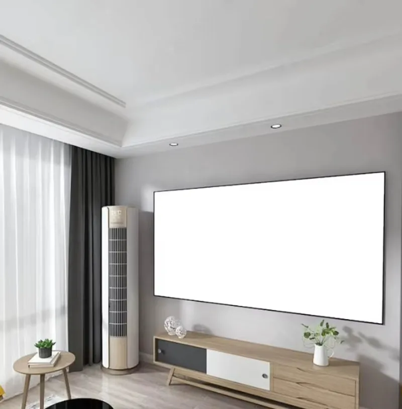Home Cinema Fixed Frame Screen 120inch Matte White Projector Screen 16:9 4K HD Home Theater Screens for Normal All Projectors
Home Cinema Fixed Frame Screen 120inch Matte White Projector Screen 16:9 4K HD Home Theater Screens for Normal All Projectors