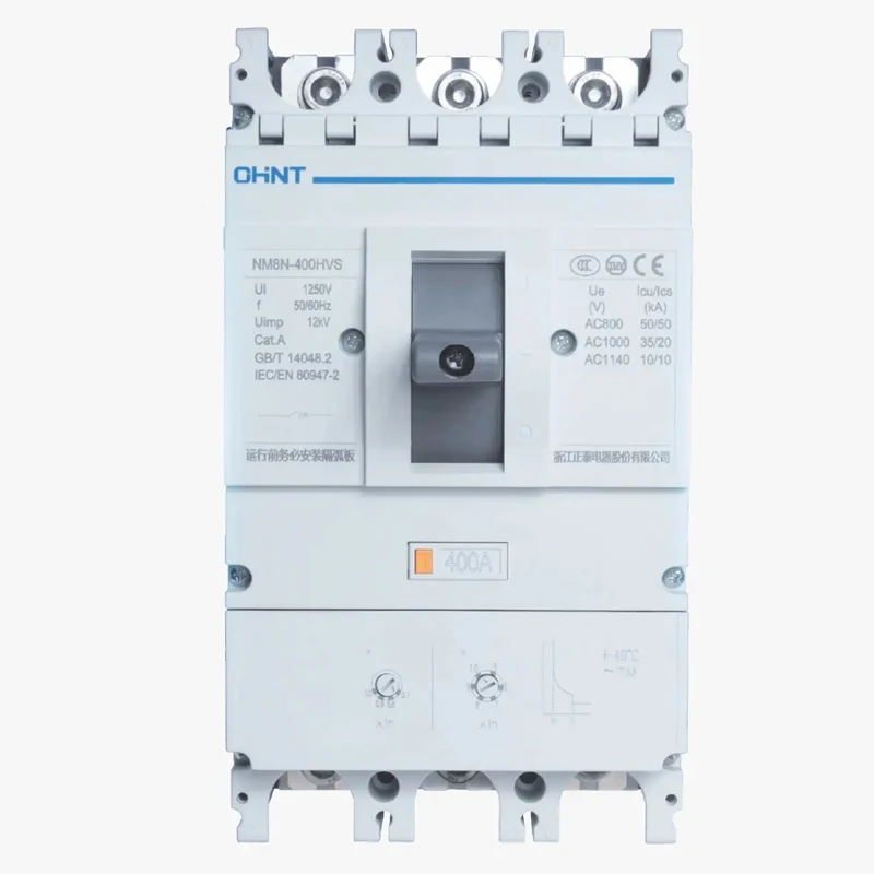 Chint NM8N-400HVS Tm 400A 3P 800V 400A Mccb Smart Mccb Circuit Breaker
Chint NM8N-400HVS Tm 400A 3P 800V 400A Mccb Smart Mccb Circuit Breaker