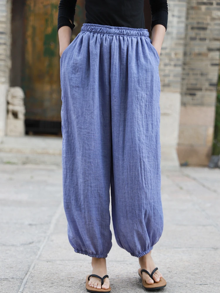 Women Cotton Linen Casual Trousers New Arrival 2025 Summer Simple Style Solid Color Loose Comfortable Female Bloomers Pants M823
Women Cotton Linen Casual Trousers New Arrival 2025 Summer Simple Style Solid Color Loose Comfortable Female Bloomers Pants M823