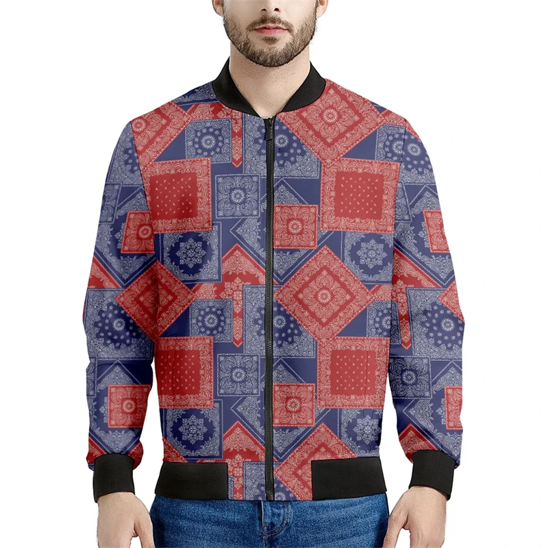 Trend Paisley Bandana Graphic Jackets Fashion Spring Autumn Long Sleeve 3D Printed Jacket Casual Streetwear Simple Cool Mens Top
Trend Paisley Bandana Graphic Jackets Fashion Spring Autumn Long Sleeve 3D Printed Jacket Casual Streetwear Simple Cool Mens Top