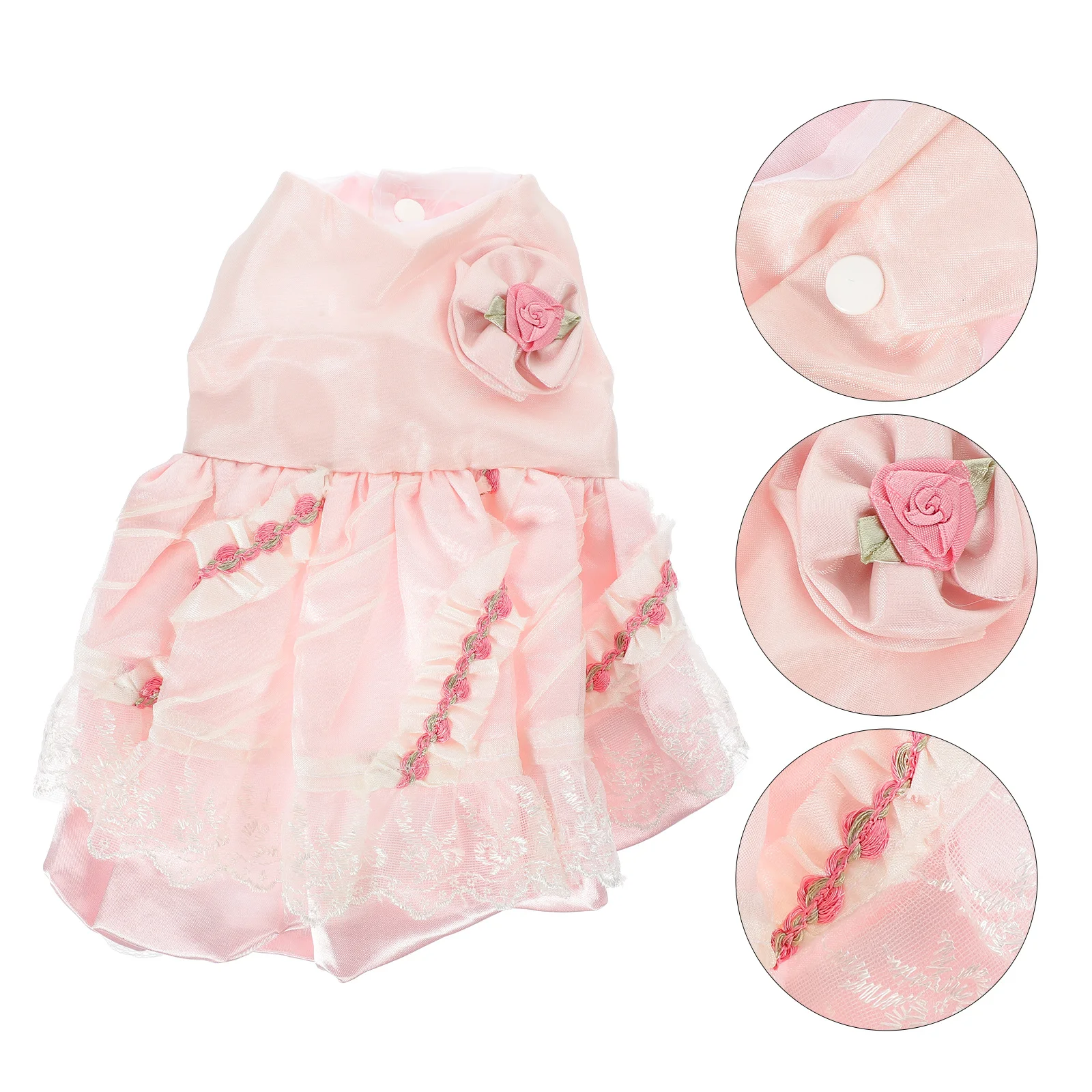 Puppy Rose Wedding Dress Dog Skirt Pet Formal Gown Satin Mesh Adorable Party Outfit for Dogs Lovely Christmas Costume
Puppy Rose Wedding Dress Dog Skirt Pet Formal Gown Satin Mesh Adorable Party Outfit for Dogs Lovely Christmas Costume