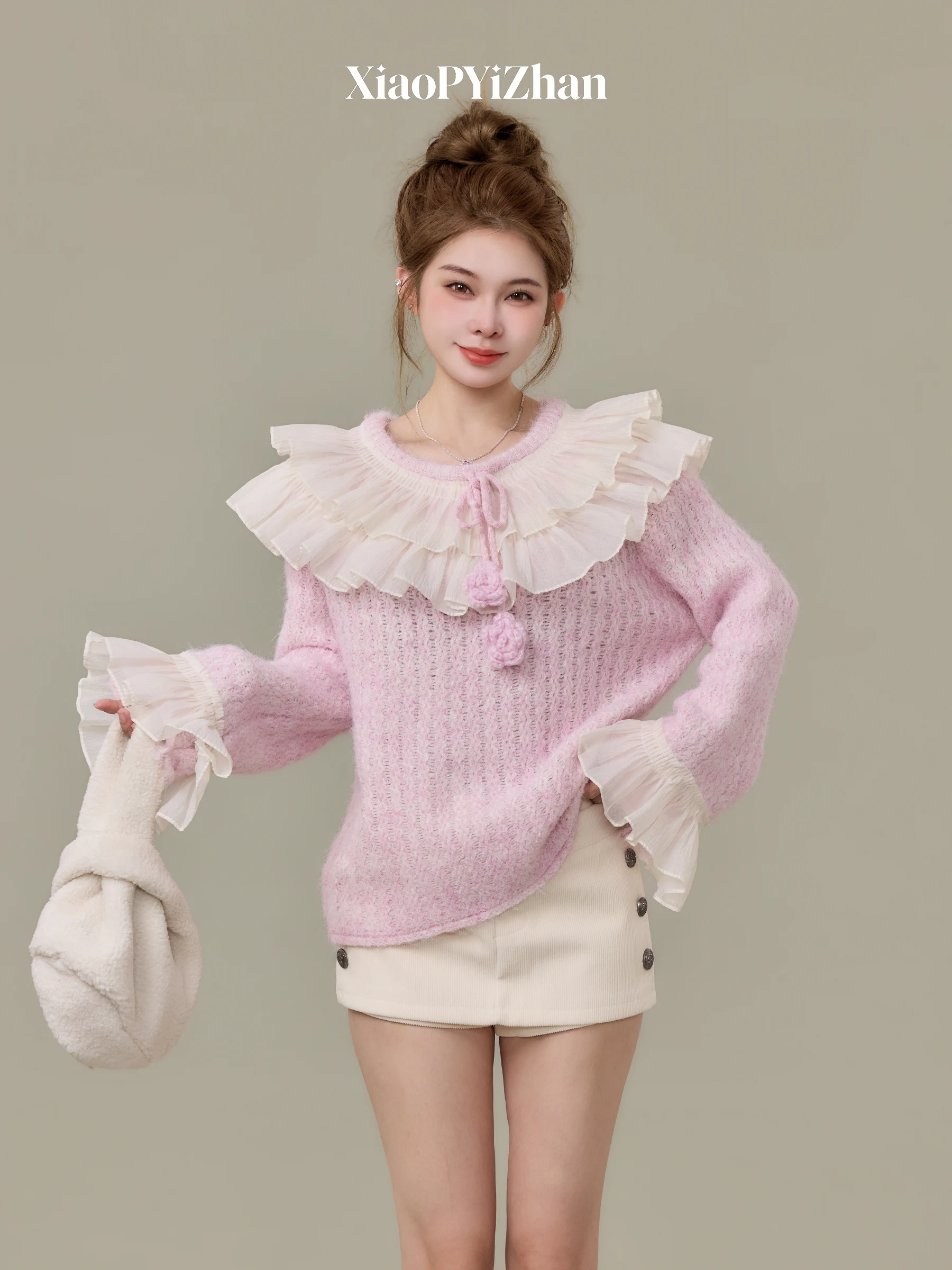 Новинка! Мягкий вязаный свитер свободного кроя с кружевной отделкой для девочек, осенне-зимний, с длинными рукавами, в французском стиле, от Little P Cloth
Новинка! Мягкий вязаный свитер свободного кроя с кружевной отделкой для девочек, осенне-зимний, с длинными рукавами, в французском стиле, от Little P Cloth