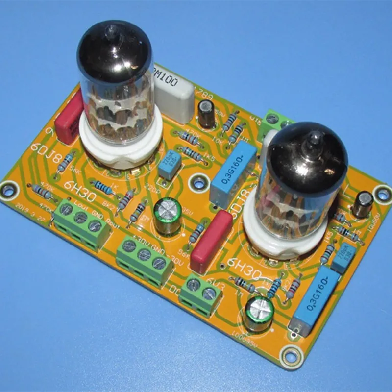 Refer Music Fax DX-10 Circuit Design 6H30 / 6DJ8 Vacuum Tube Buffer Preamplifier Audio Amplifier Board
Refer Music Fax DX-10 Circuit Design 6H30 / 6DJ8 Vacuum Tube Buffer Preamplifier Audio Amplifier Board