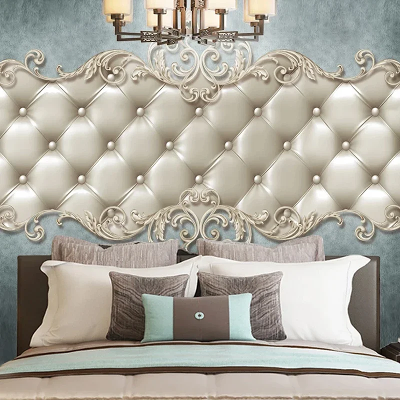 Custom 3D Mural Wallpaper European Style Soft Bag Leather Blue TV Background Bedroom Living Room Decor Wall Paper Papel De Pared
Custom 3D Mural Wallpaper European Style Soft Bag Leather Blue TV Background Bedroom Living Room Decor Wall Paper Papel De Pared