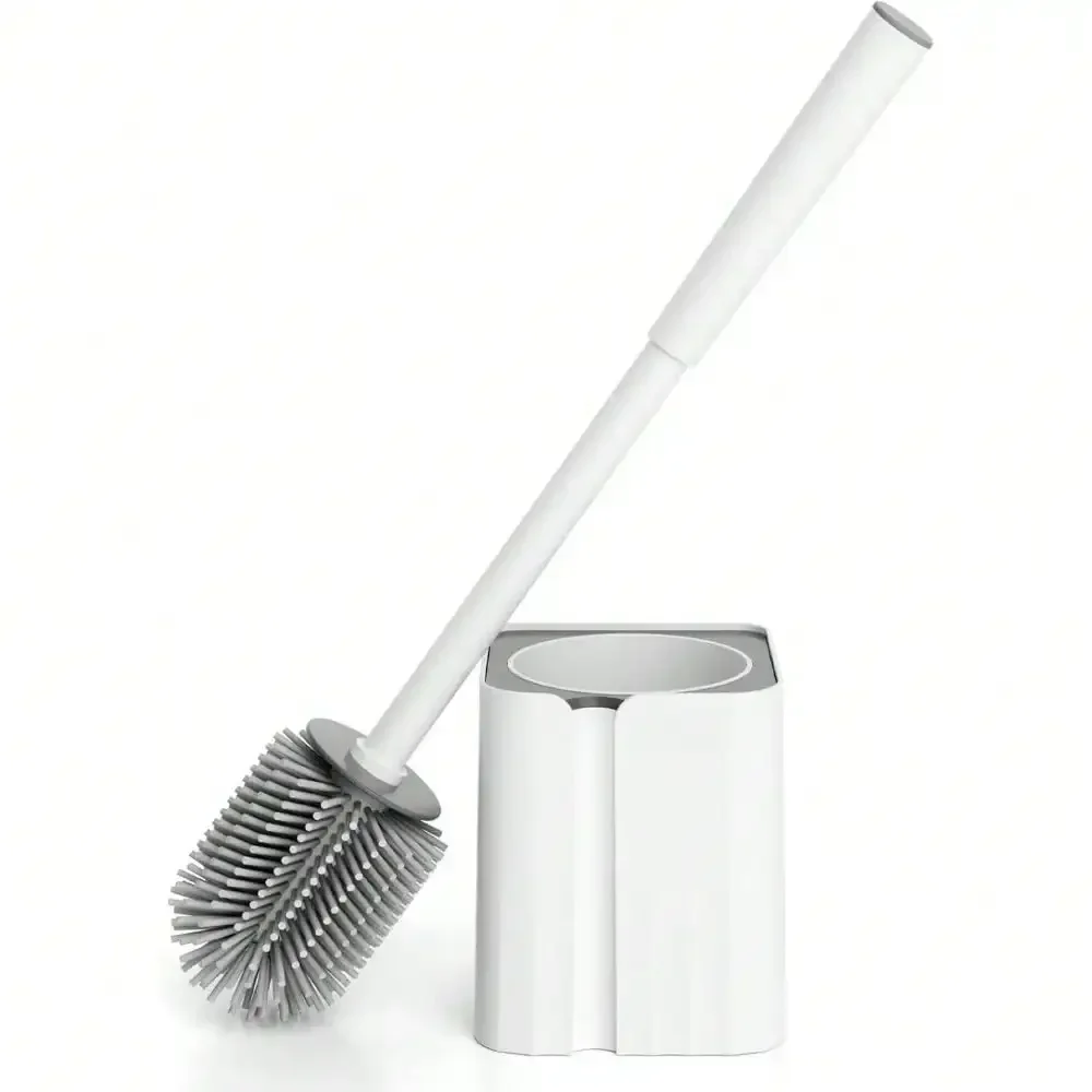 2026 Silicone Toilet Brush And Holder Set Durable Bristles Compact Size Wall Mountable Drip Proof Deep Cleaning For Bathroom White
2026 Silicone Toilet Brush And Holder Set Durable Bristles Compact Size Wall Mountable Drip Proof Deep Cleaning For Bathroom White