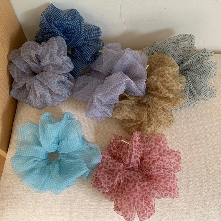Premium Blue Plaid Polka Dot Organza Scrunchie Hair Tie Sweet Korean Style Elastic Ponytail Holder for Women Daily Party Use
Premium Blue Plaid Polka Dot Organza Scrunchie Hair Tie Sweet Korean Style Elastic Ponytail Holder for Women Daily Party Use