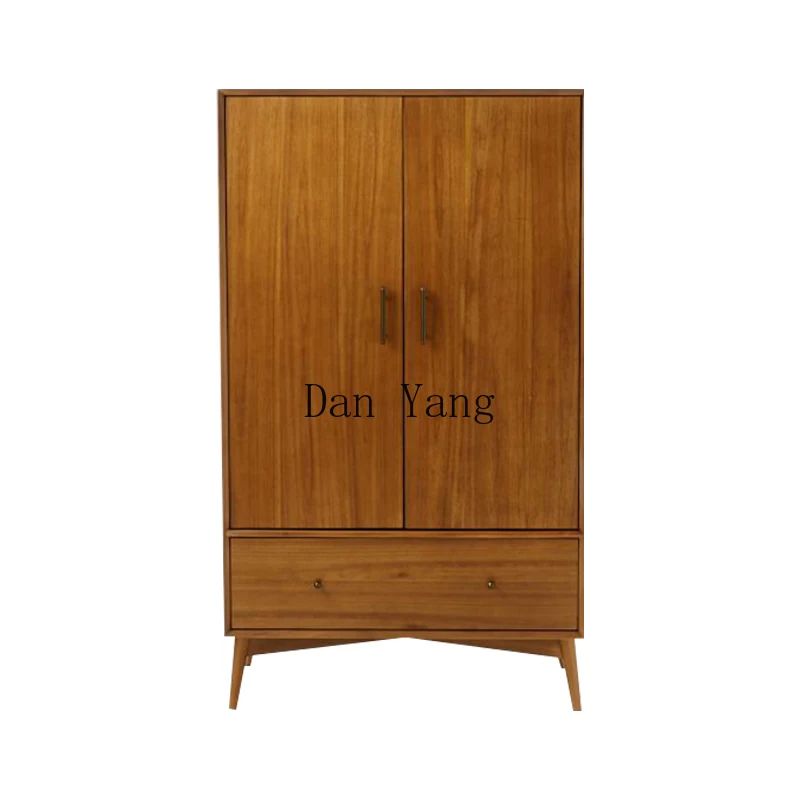 LAB new Chinese Mediterranean style walnut color bedroom double door storage wardrobe
LAB new Chinese Mediterranean style walnut color bedroom double door storage wardrobe