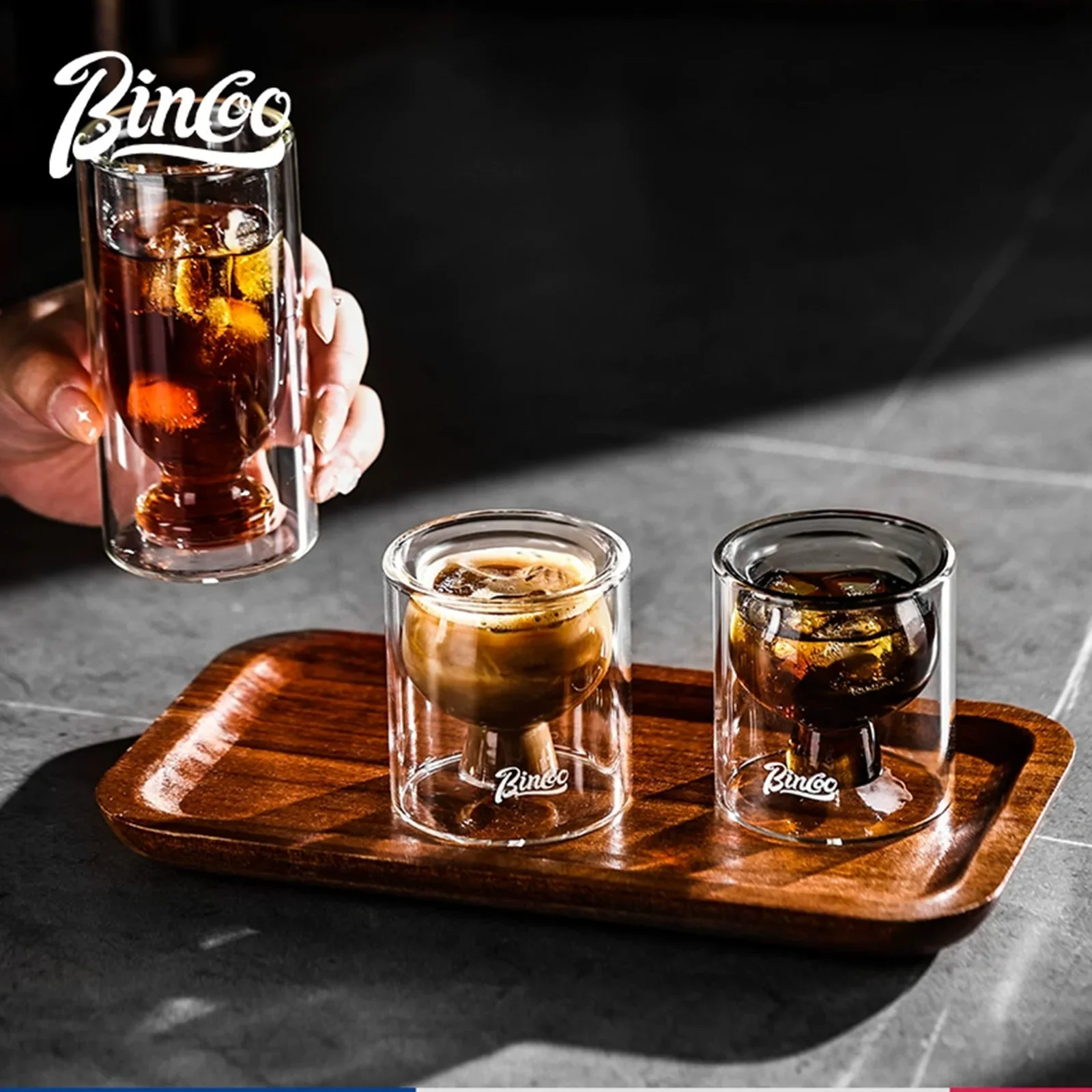 Bincoo Double layered Coffee Cup Heat-resistant Anti scald Concentrated Cup Milk Coffee Ice American high borosilicate Glass Cup
Bincoo Double layered Coffee Cup Heat-resistant Anti scald Concentrated Cup Milk Coffee Ice American high borosilicate Glass Cup