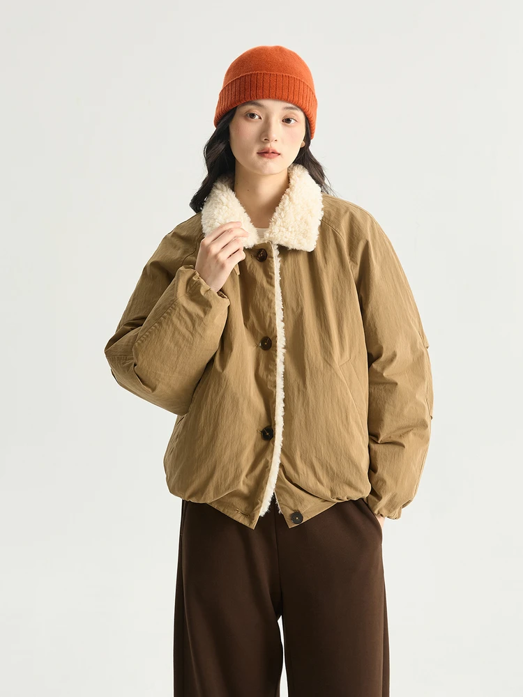 Prefree Bread Sle Du down Wool Patchwork Oversized Coat Neutral Sle Eco-Friendly 90% White Du down Filling Thi Warm
Prefree Bread Sle Du down Wool Patchwork Oversized Coat Neutral Sle Eco-Friendly 90% White Du down Filling Thi Warm
