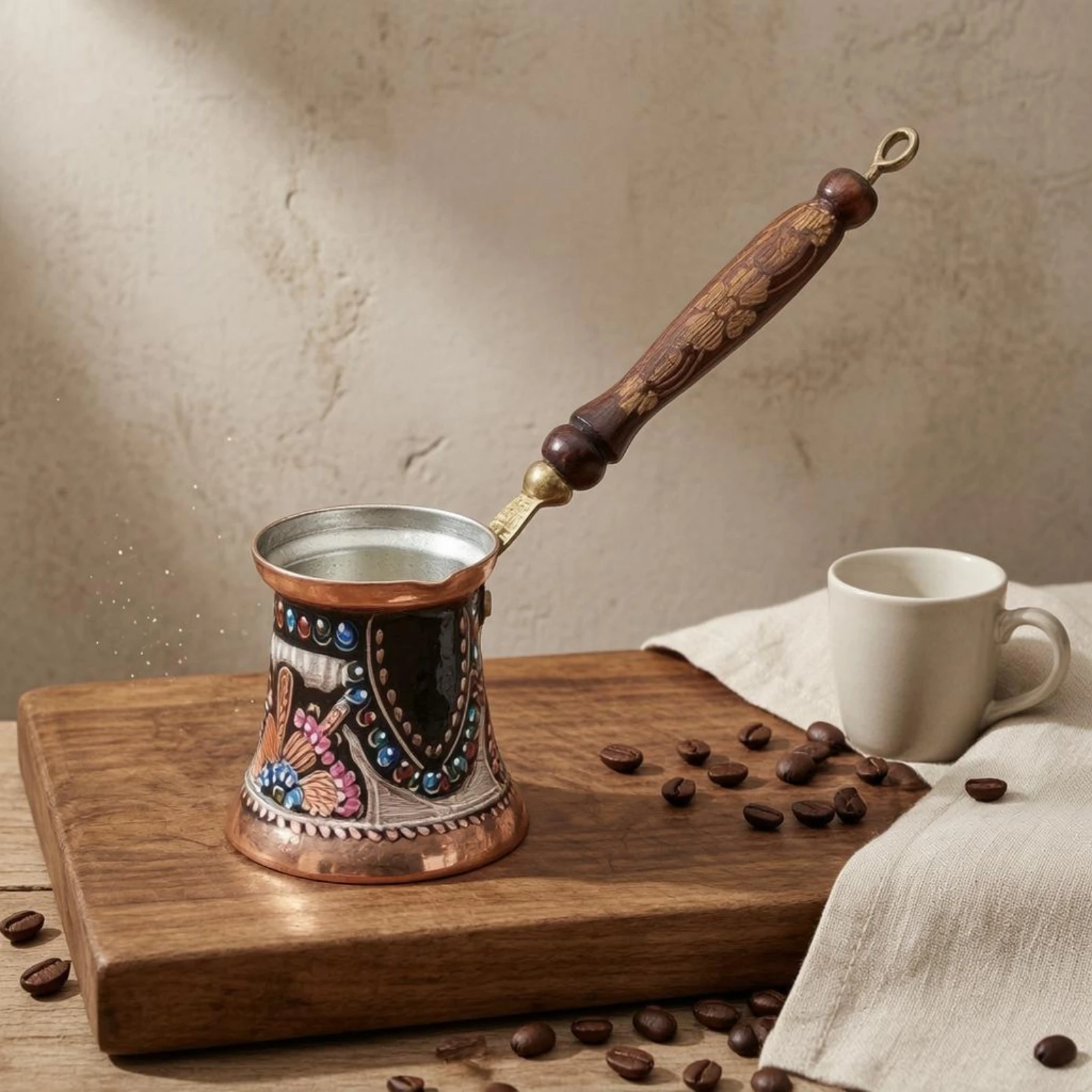 Turkish Coffee Pot Handmade Copper Cezve
Turkish Coffee Pot Handmade Copper Cezve