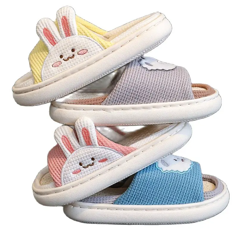 2023 New Cartoon Cute Rabbit Slides Slipper Fashion Children Linen Slippers Home Sandals For Kids Boy and Girls Indoor Shoes
2023 New Cartoon Cute Rabbit Slides Slipper Fashion Children Linen Slippers Home Sandals For Kids Boy and Girls Indoor Shoes