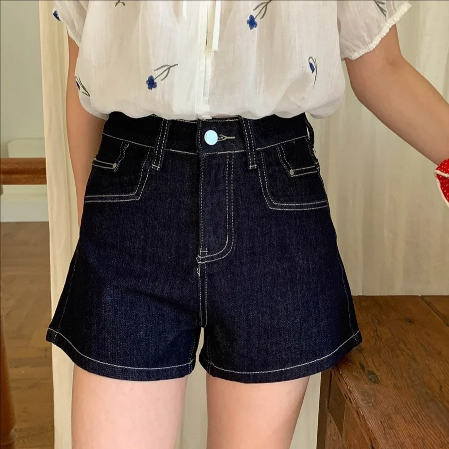 Summer New Casual Vintage High Waist A-Line Wide Leg Slim Denim Shorts for Women
Summer New Casual Vintage High Waist A-Line Wide Leg Slim Denim Shorts for Women