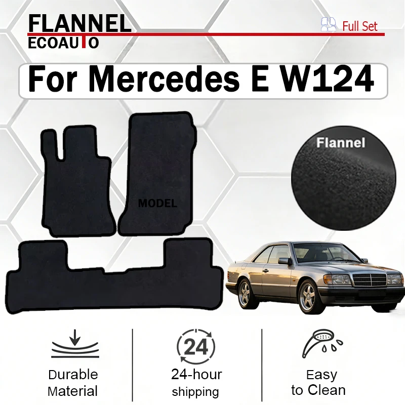 ECOAUTO Car velour mats for Mercedes E W124 Coupe (1984 1985 1986 1987 1988-1997) -Black
ECOAUTO Car velour mats for Mercedes E W124 Coupe (1984 1985 1986 1987 1988-1997) -Black
