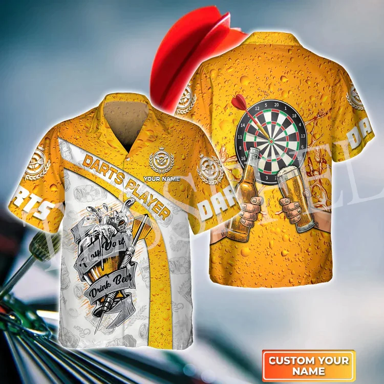 Custom Name Sports Player Darts Beer Club Tattoo 3DPrint Beach Hawaiian Collar Shirts Summer Harajuku Casual Funny Streetwear 6X
Custom Name Sports Player Darts Beer Club Tattoo 3DPrint Beach Hawaiian Collar Shirts Summer Harajuku Casual Funny Streetwear 6X