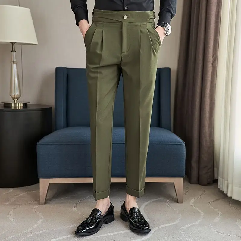 2023 New Spring and Autumn Fashion Simple Casual Business High Waist High Rise High Rise Straight Fit Plush Handsome Suit Pants
2023 New Spring and Autumn Fashion Simple Casual Business High Waist High Rise High Rise Straight Fit Plush Handsome Suit Pants