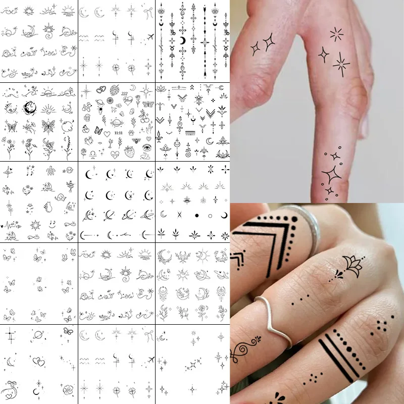 Water Transfer Tattoo Stickers Ins Fresh Style Premium Non Toxic Waterproof Long Lasting Easy Apply for Finger
Water Transfer Tattoo Stickers Ins Fresh Style Premium Non Toxic Waterproof Long Lasting Easy Apply for Finger