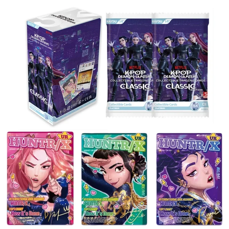 KAYOU Genuine KPop Demon Hunters Card Classic Bag Idol World Tour Anime Character Collection Card Toy Gift
KAYOU Genuine KPop Demon Hunters Card Classic Bag Idol World Tour Anime Character Collection Card Toy Gift
