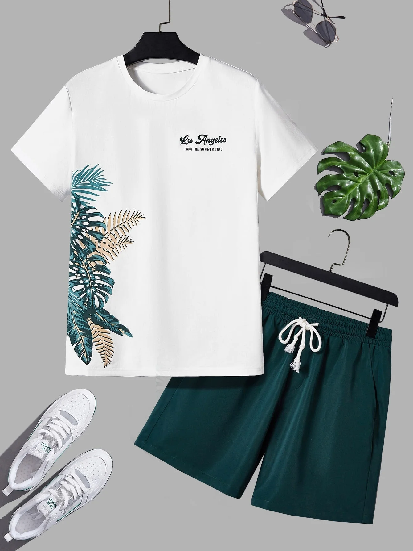 3D printed men's short sleeved fashionable T-shirt dopamine beach casual shorts set soft and comfortable
3D printed men's short sleeved fashionable T-shirt dopamine beach casual shorts set soft and comfortable