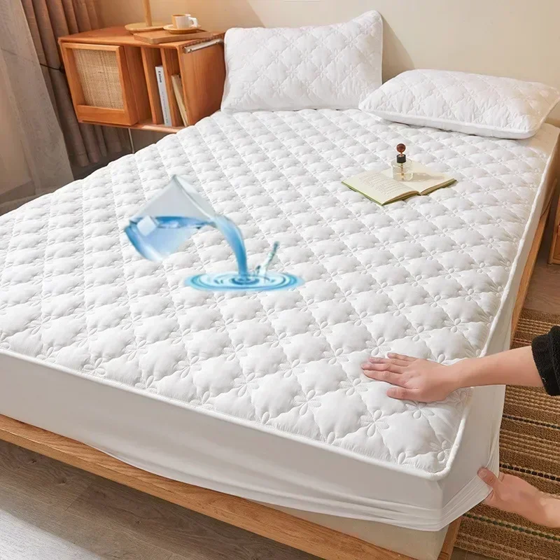 Waterproof Mattress Protector Hypoallergenic Mattress Cover Quilted Thickened Bed Fitted Sheet Breathable Comfortable Silent
Waterproof Mattress Protector Hypoallergenic Mattress Cover Quilted Thickened Bed Fitted Sheet Breathable Comfortable Silent