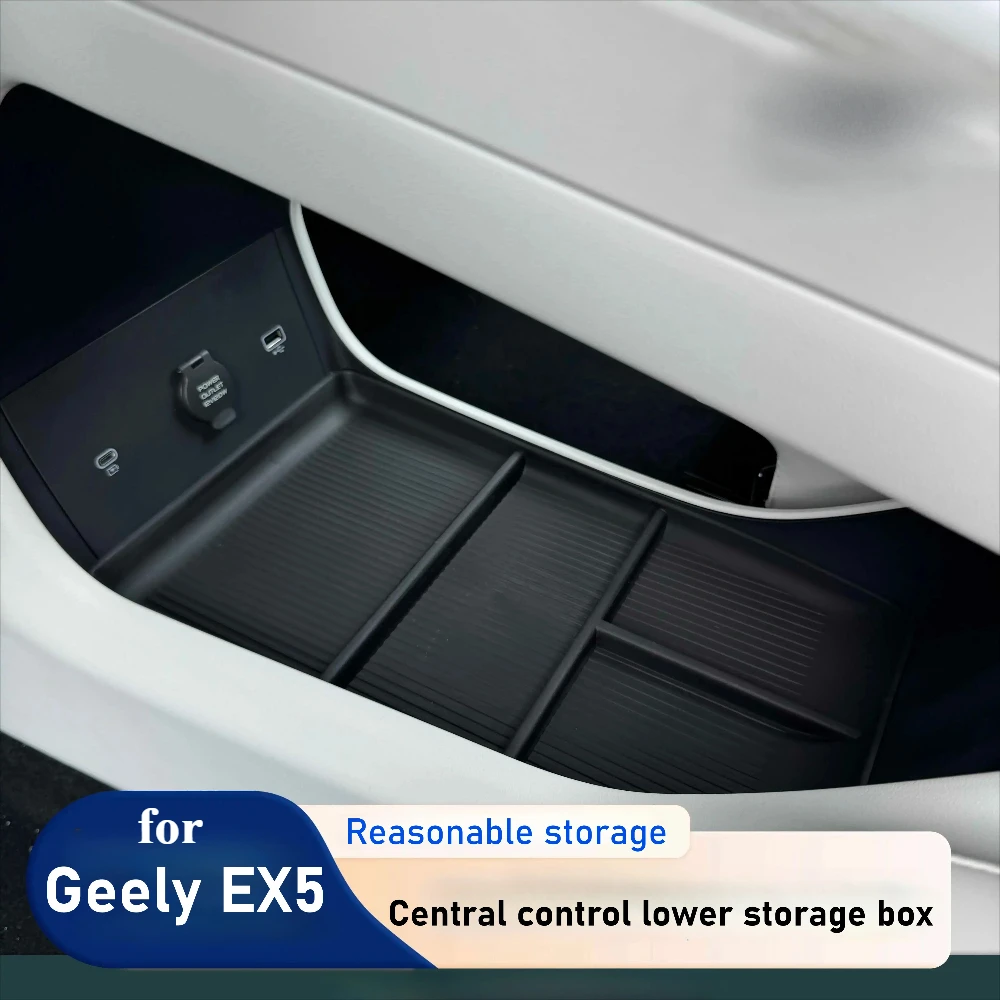 For Geely Galaxy E5 EX5 Car Central Control Lower Storage Box Silicone Storage Partition Box Waterproof Tray Organizer Accessory
For Geely Galaxy E5 EX5 Car Central Control Lower Storage Box Silicone Storage Partition Box Waterproof Tray Organizer Accessory