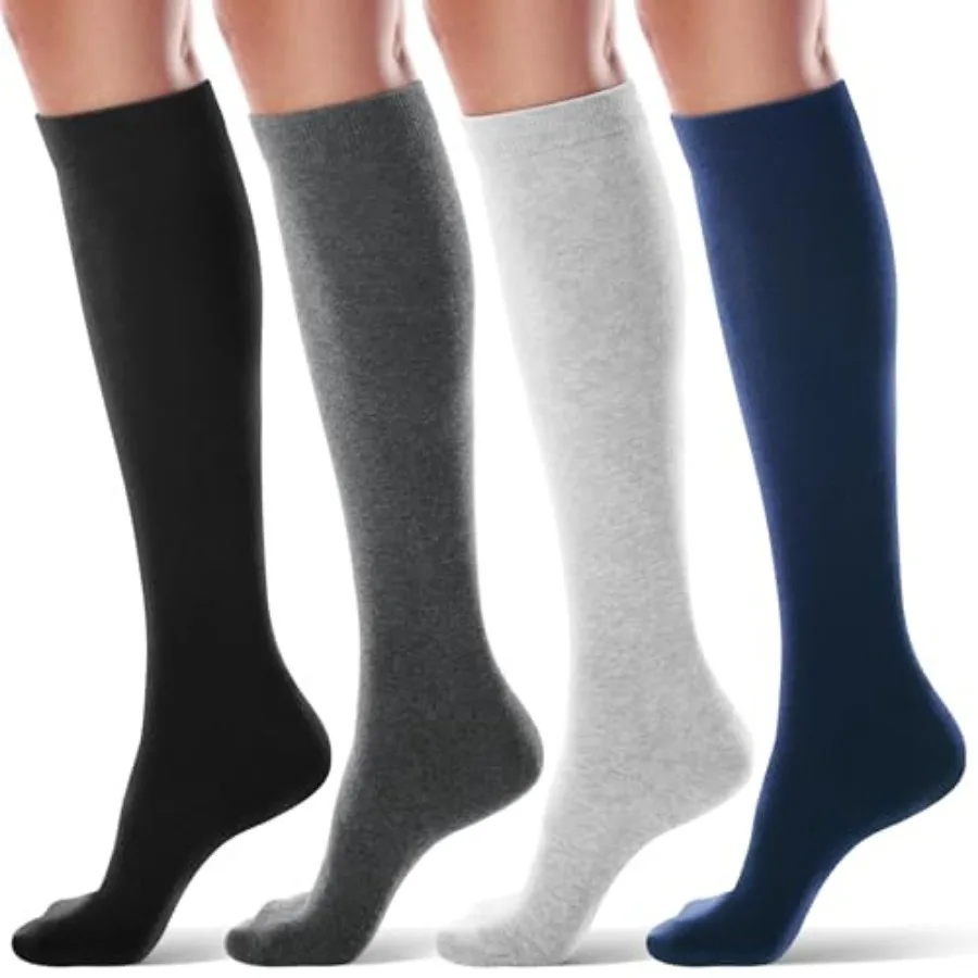 FITRELL Women's Knee High Socks Outdoor Sport Athletic Socks Casual Stripe Tube Socks -4 Pack
FITRELL Women's Knee High Socks Outdoor Sport Athletic Socks Casual Stripe Tube Socks -4 Pack